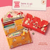 Image of Have It All Wallet pattern by Straight Stitch Society