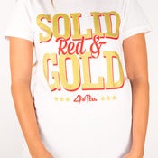 Image of Solid Red & Gold