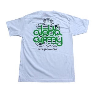 Image of ALOHA ARMY - CREST TEE (WHT/ GRN)