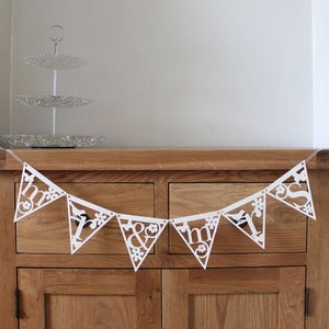 Image of Papercut Alphabet Bunting 