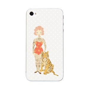 Image of Tattoo'd Lady - iPhone 5 & 4 Sticker
