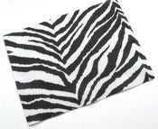 Image of 1 Sheet of Zebra Print Felt - Destash