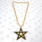 Image of Gold PENTACLE on Big Chain