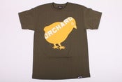 Image of Orchard Tee Shirt Bird Logo Military Green