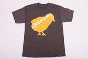 Image of Orchard Tee Shirt Bird Logo Heather Brown