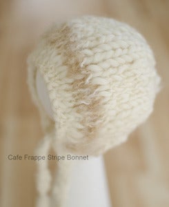 Image of Cafe Frappe Stripe Bonnet