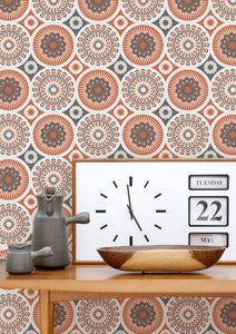 Image of Darjeeling Wallpaper - Harvest Orange