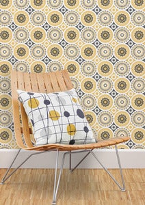 Image of Darjeeling Wallpaper - Mustard