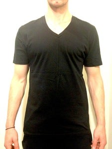 Basic V-Neck Tee Black