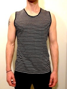 Muscle Tee Stripes Black