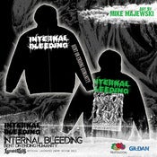 Image of INTERNAL BLEEDING - Bent On Ending Humanity - Zip Hoodie WHITE logo
