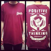 Image of POSITIVE THINKING T-Shirt - Maroon
