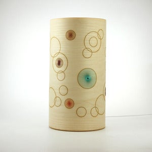 Image of Ash freestanding lamp. Random Circles.