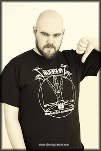 Image of Shining "Antihumanitarian" Black T-shirt - with White print