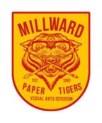 Image of Millward 'Paper Tigers' Patch & Print Set. 