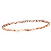 Image of " New " Kara Ackerman <i> Talulah <i> Faceted Stone Slip On Bangles in Rose