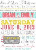 Image of Modern Matrimony Wedding Invitation