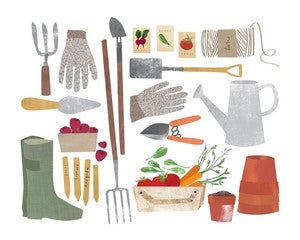 Image of Garden Gear Print by Redcruiser