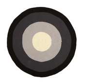 Image of Grey and black floor rug