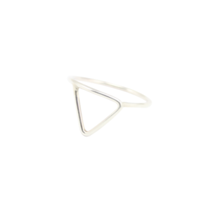 Image of Leta. Triangle Silver Ring