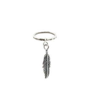 Image of Dellah. Feather Charm Ring
