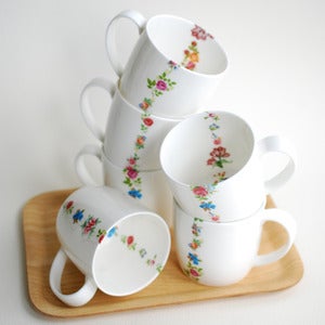 Image of Mix Posy Bone China Mug