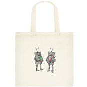 Image of SALE: Robots with treats tote bag