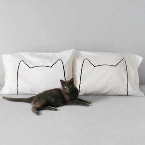 Image of Cat Nap Pillowcase Set - New Colors!
