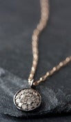 Image of Pave Diamond Disc Necklace