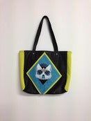 SKULL TOTE BAG - BLUE