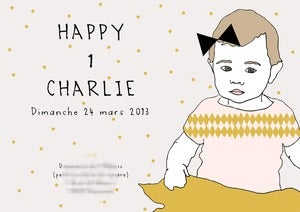 Image of portrait + invitation