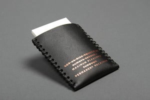 Image of Card Carry No. 01 - Black with Copper Foil