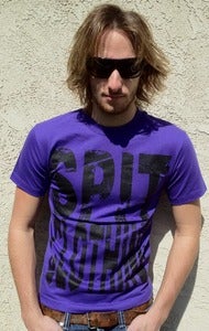 Image of Spit Logo Tee Purple