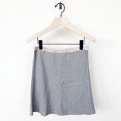Image of Hartford bias linen skirt - grey