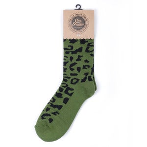 Image of Gato Socks (Olive) 