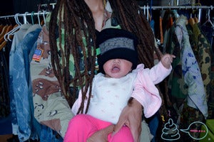 Image of -... camouflage beanie (denim)