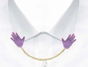 Image of Lilac Hands Collar Clip