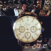 Image of Big Face Gold Watch 