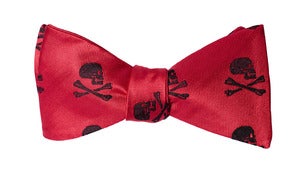 Image of Jolly Roger Pirates High Risk Red Bow Tie