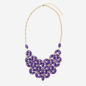 Image of Plum Daisy Tessellate Necklace