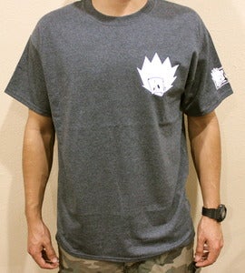 Image of "Blur Tee" in Charcoal Grey