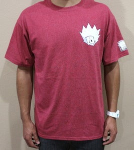 Image of "Blur tee" in Ash Red