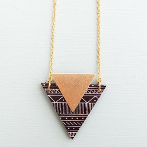 Image of Tribal Triangle Necklace by Rachel Loves Bob 