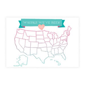 Image of DIY Couple's USA Map