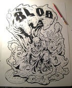 Image of "THE BLOB" original inked drawing