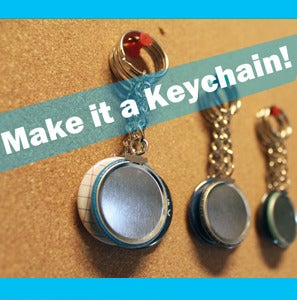 Image of Make 1.5" Pin into a Keychain