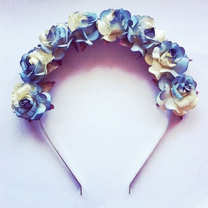 Image of Ocean Blue Flower Crown