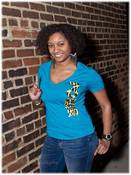 Image of Courageous Leopard (Aqua) Tee