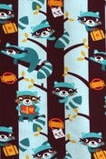 Image of Raccoons organic cotton jersey (by the half metre)