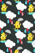 Image of Dancing in the rain organic cotton jersey (by the half metre)